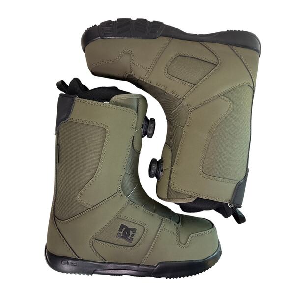DC Phase Snowboard Boots BOA Mens 9, Women's 10.5 Olive Green Black - Picture 7 of 16